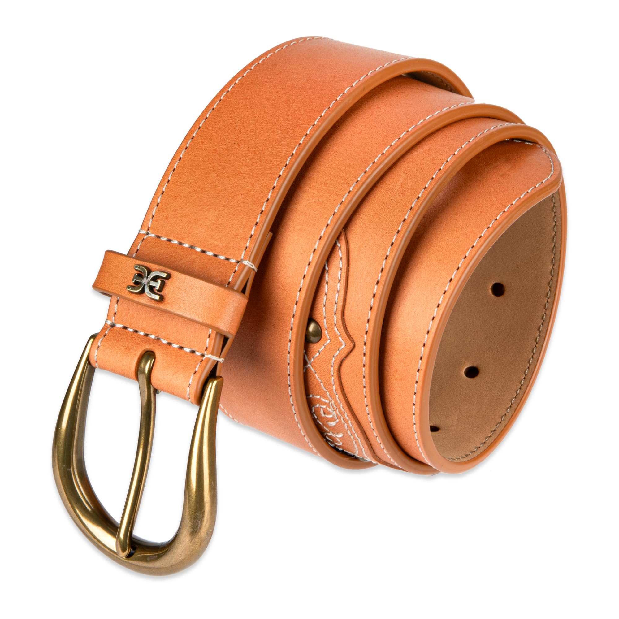 Sam Edelman Women's Western Style Embroidered Leather Fashion Belt for Jeans, Trousers and Dresses - Image 4